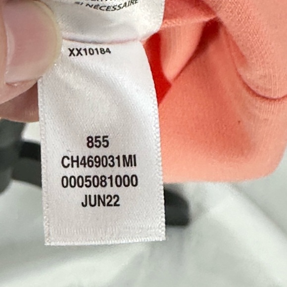 Chelsea28 Short Sleeve V Neck Sheath Dress - Peach Pink - size Small - Picture 6 of 9